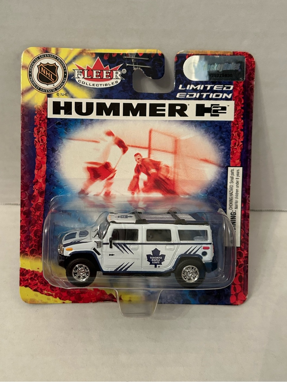 NHL Toronto Maple Leafs White and Blue Hummer H2 Toy - Fleer Limited Edition